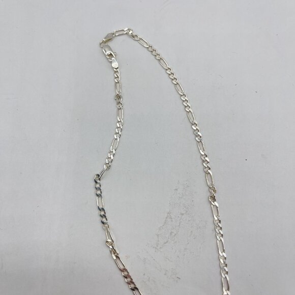 925 Sterling Silver Turquoise Key Pendant Necklace 18" - Picture 5 of 7